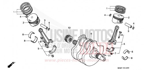 VILEBREQUIN/PISTON VT600CV de 1997